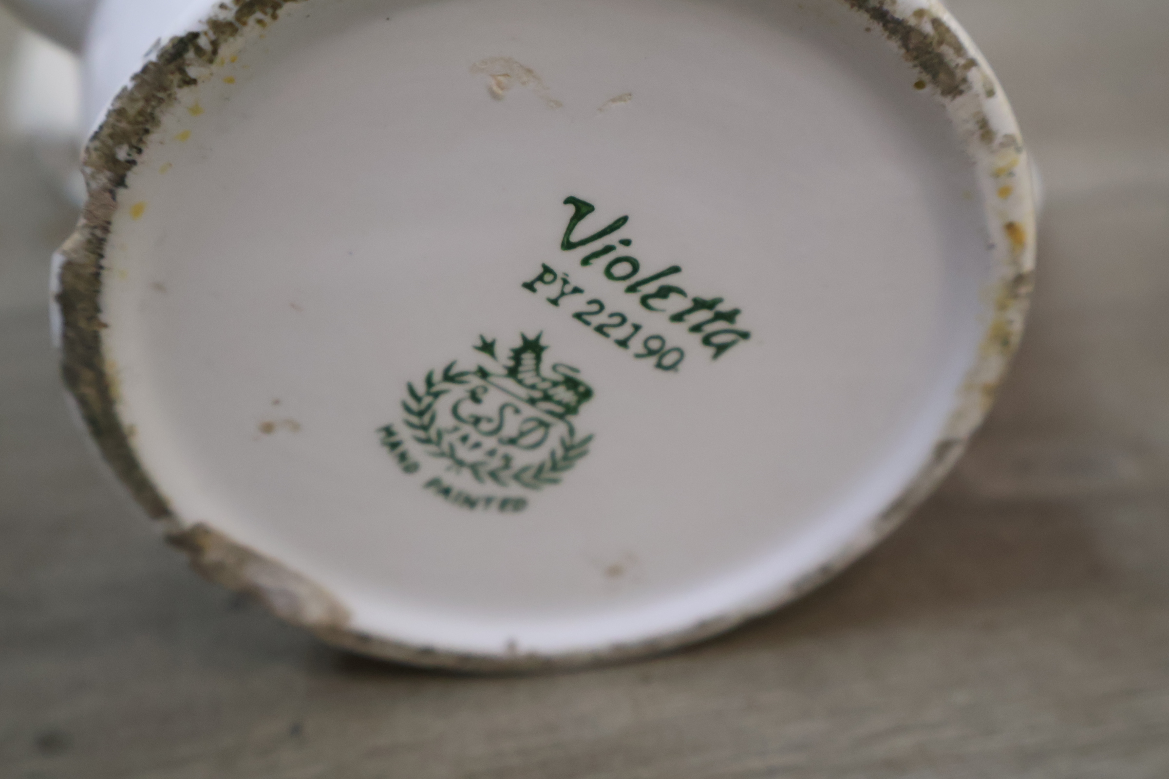 Porseleinen theepot en bloempot' – foto 9 – kavel bij GSD Auctions, Zoeterwoude