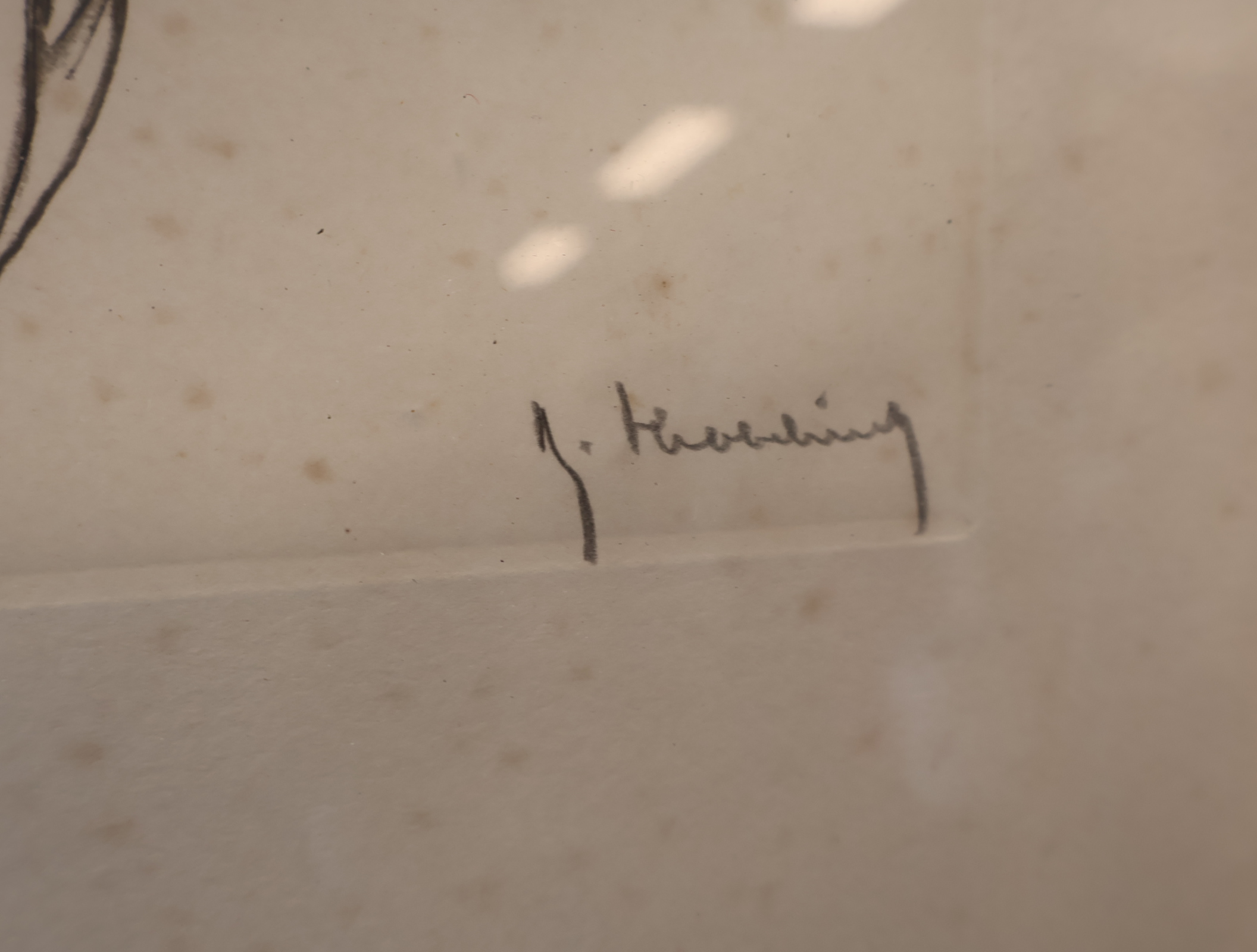 Ingelijste portrettekening van een meisje – foto 8 – kavel bij GSD Auctions, Zoeterwoude