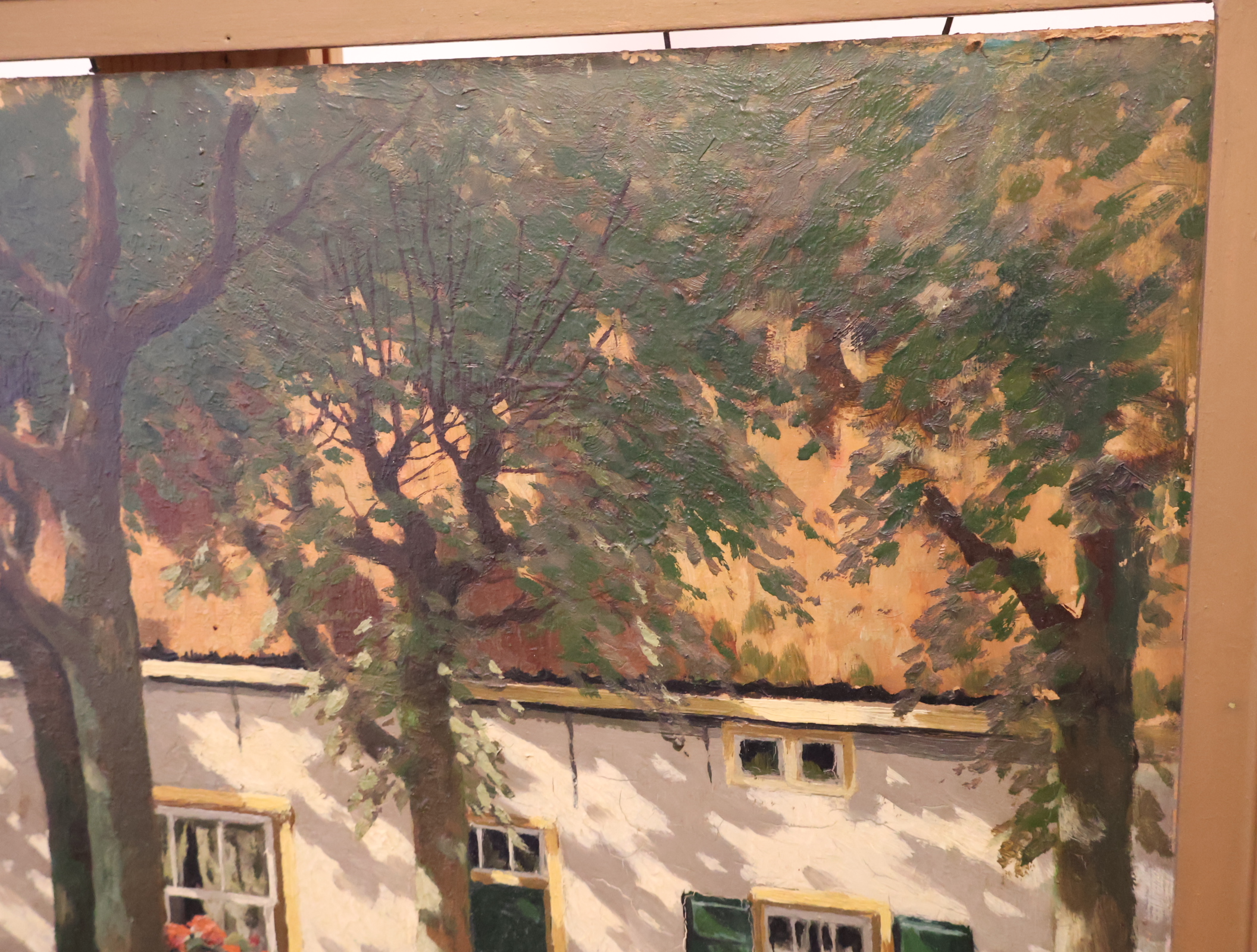 Schilderij Boederij aanzicht - W.A. Waggenaar – foto 6 – kavel bij GSD Auctions, Zoeterwoude