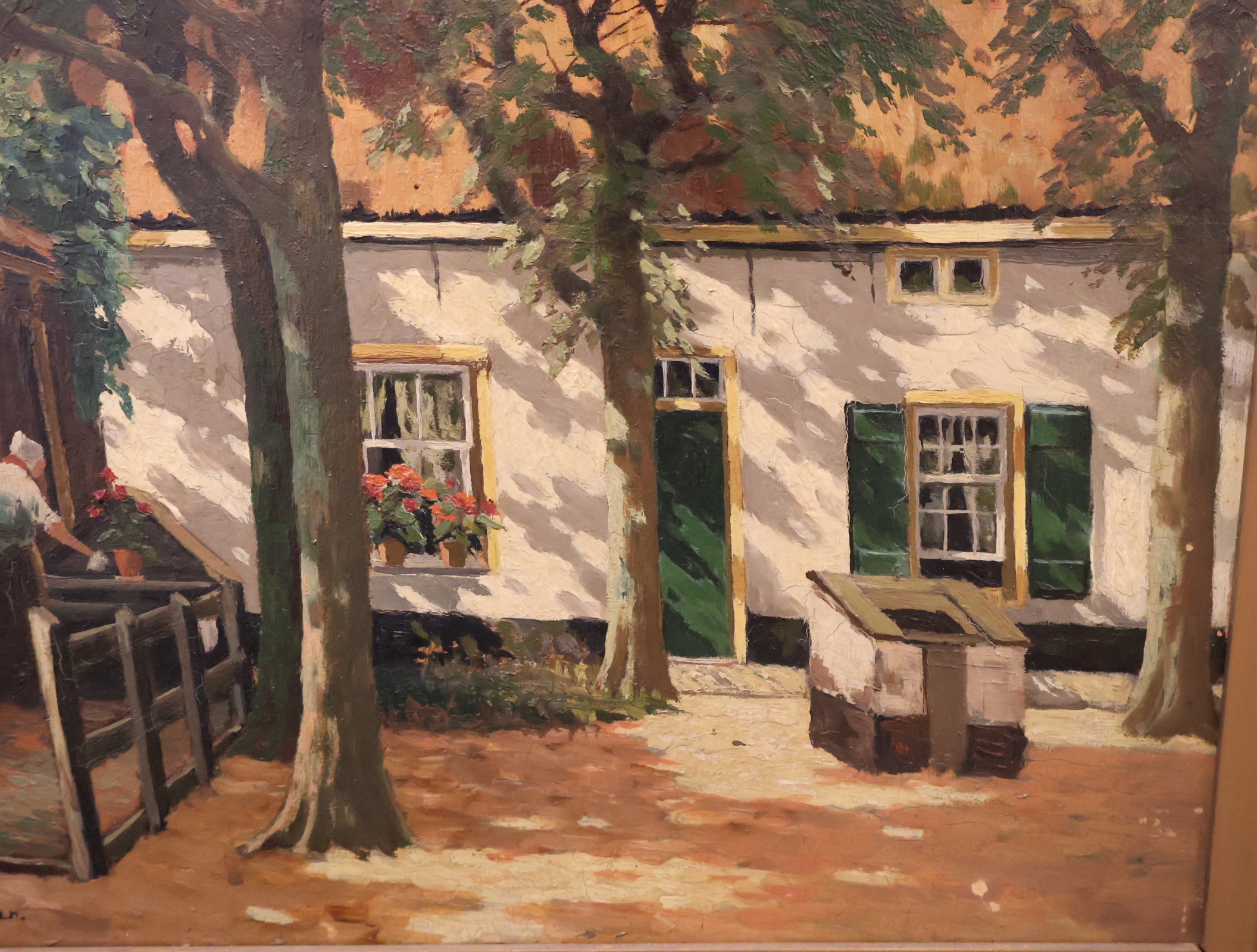 Schilderij Boederij aanzicht - W.A. Waggenaar – foto 8 – kavel bij GSD Auctions, Zoeterwoude