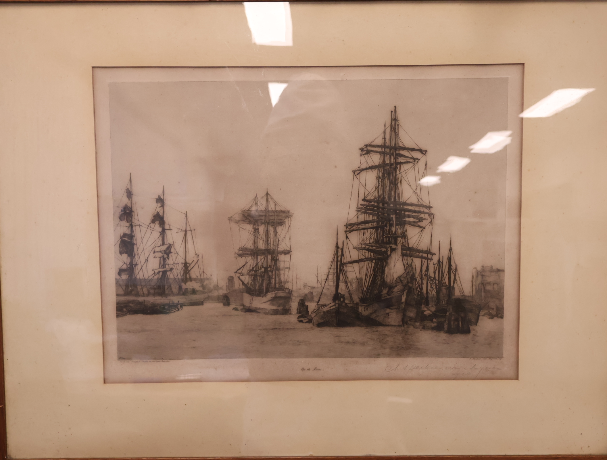 Ingelijste Ets - A. Derksen van Angeren – foto 3 – kavel bij GSD Auctions, Zoeterwoude