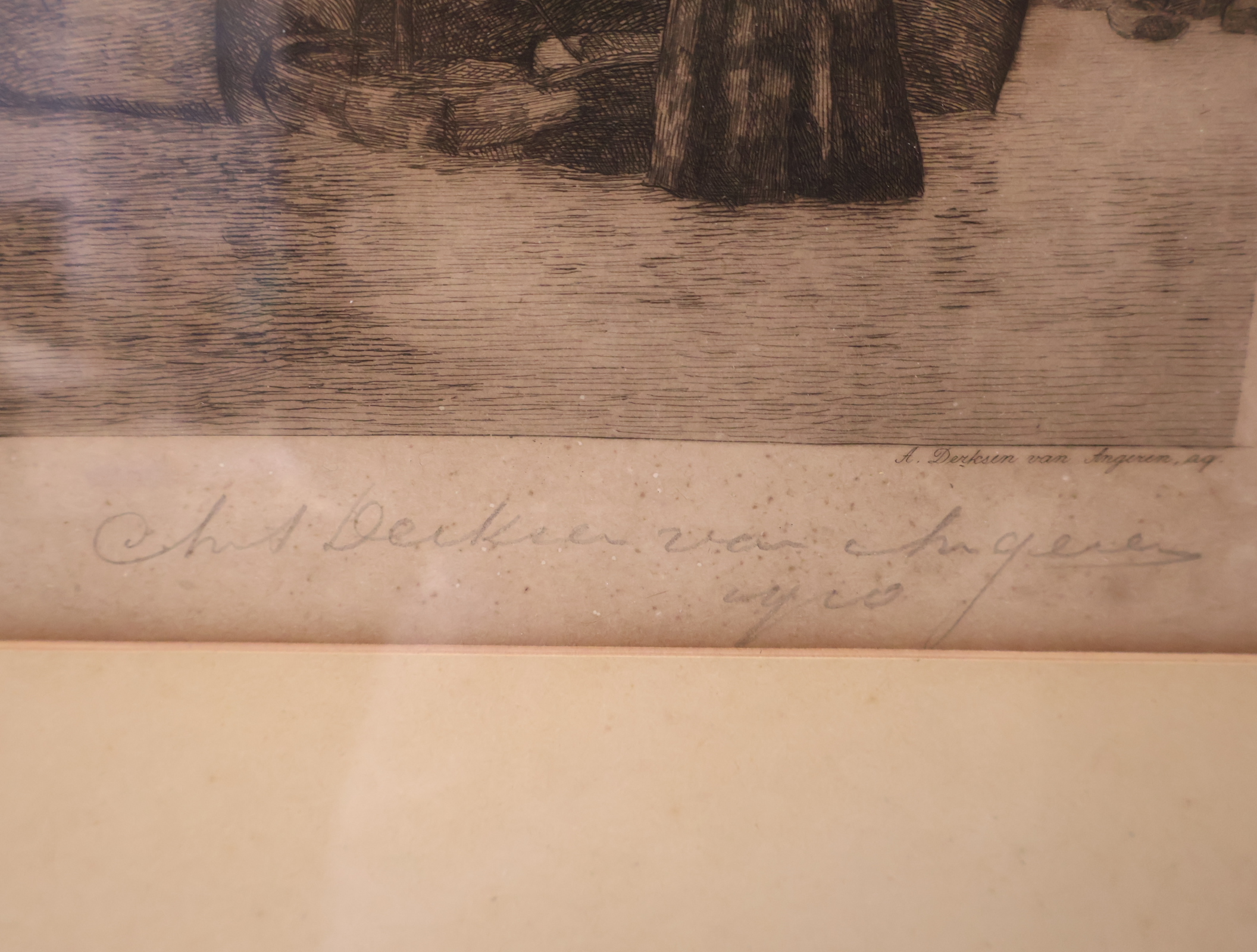 Ingelijste Ets - A. Derksen van Angeren – foto 7 – kavel bij GSD Auctions, Zoeterwoude