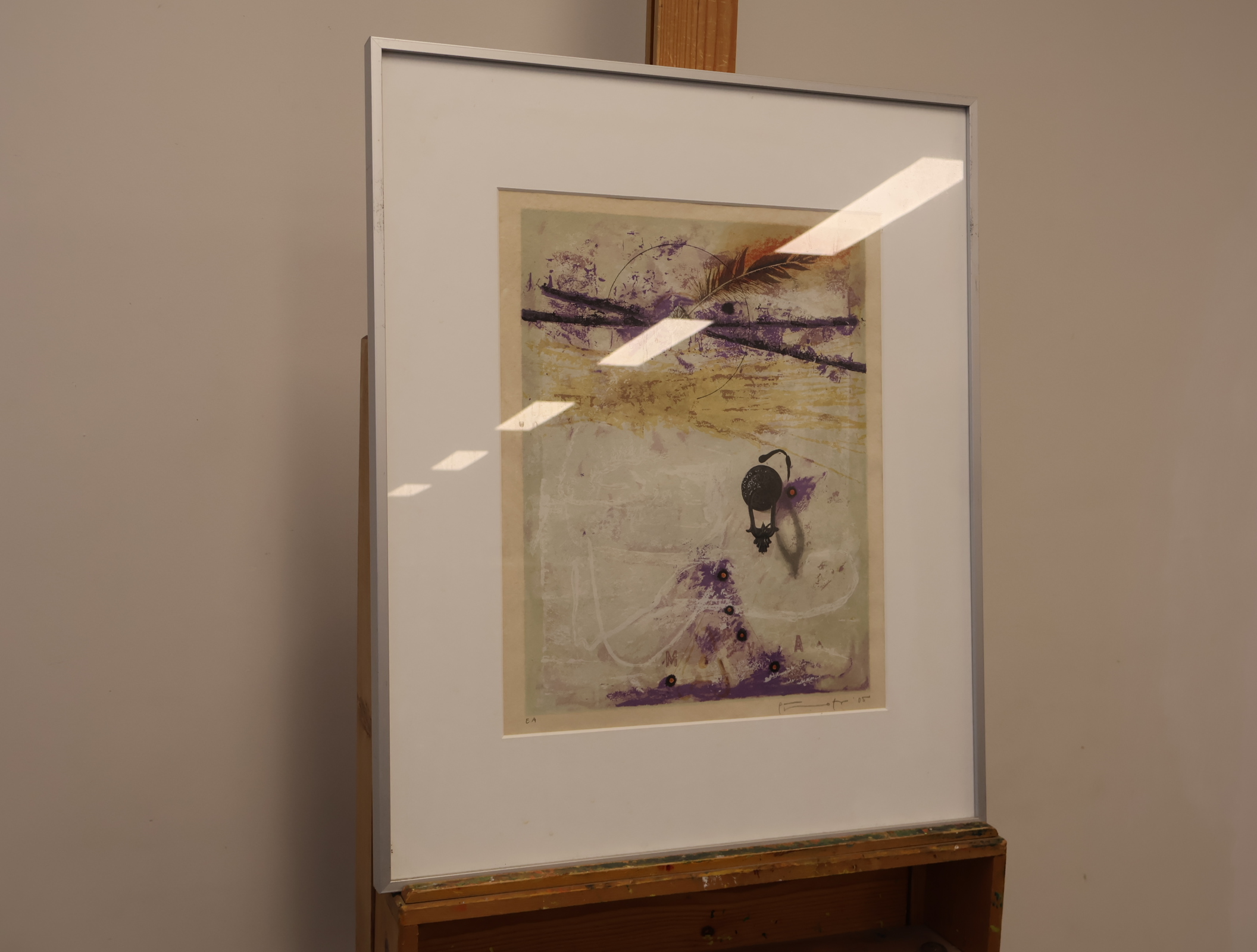 Gesigneerde abstracte litho in Lijst – foto 4 – kavel bij GSD Auctions, Zoeterwoude