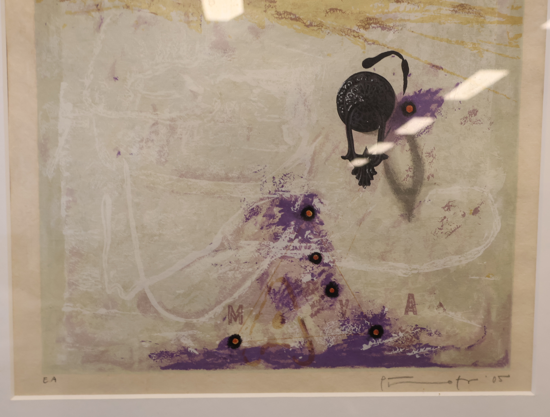 Gesigneerde abstracte litho in Lijst – foto 6 – kavel bij GSD Auctions, Zoeterwoude