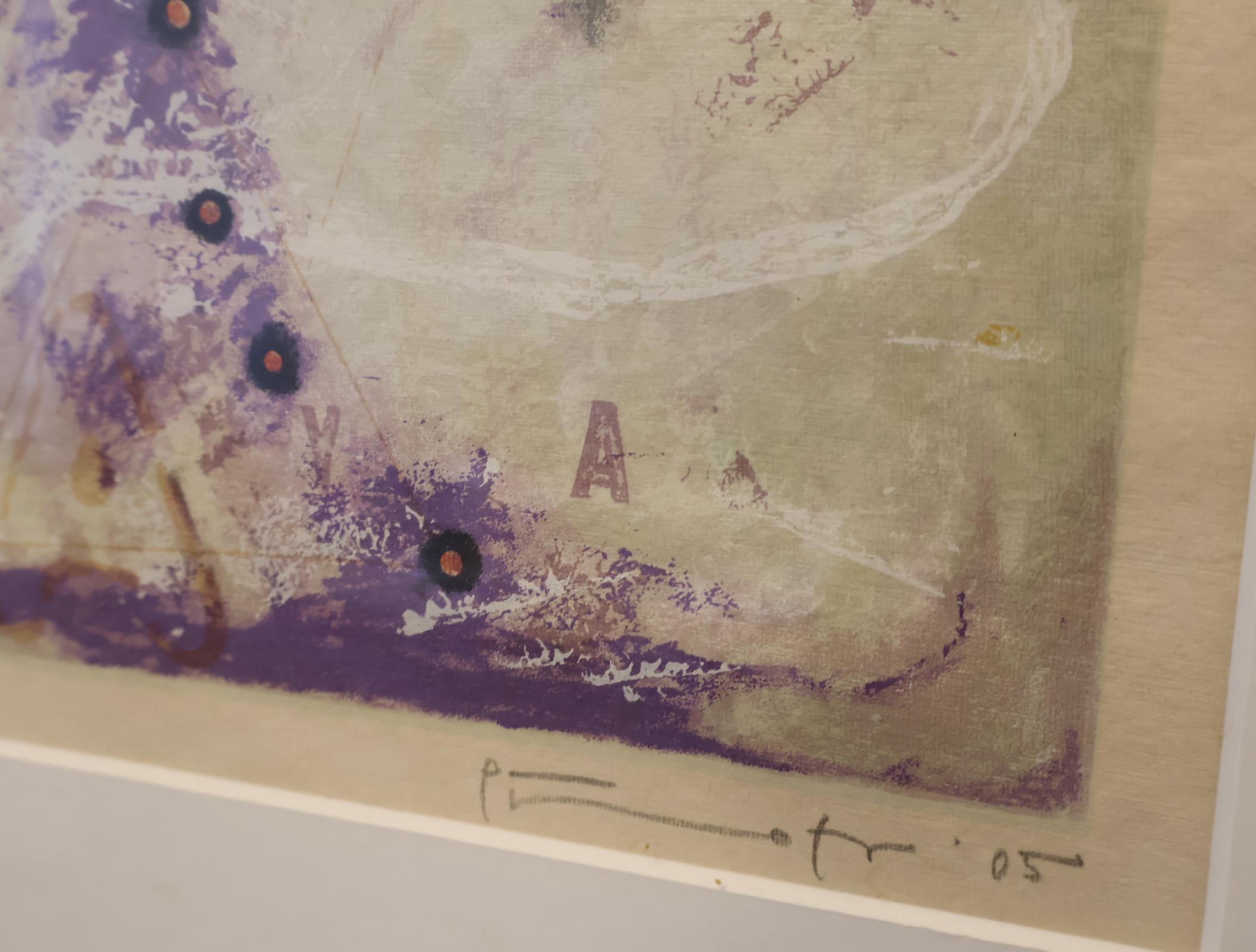 Gesigneerde abstracte litho in Lijst – foto 8 – kavel bij GSD Auctions, Zoeterwoude