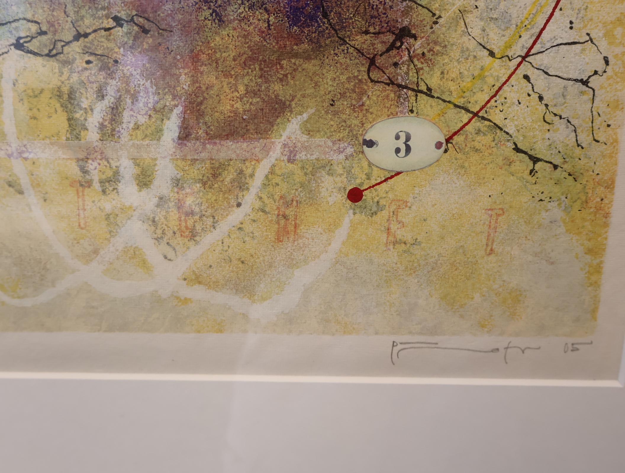 Abstract ingelijste kleurenlitho met cirkelmotief – foto 8 – kavel bij GSD Auctions, Zoeterwoude