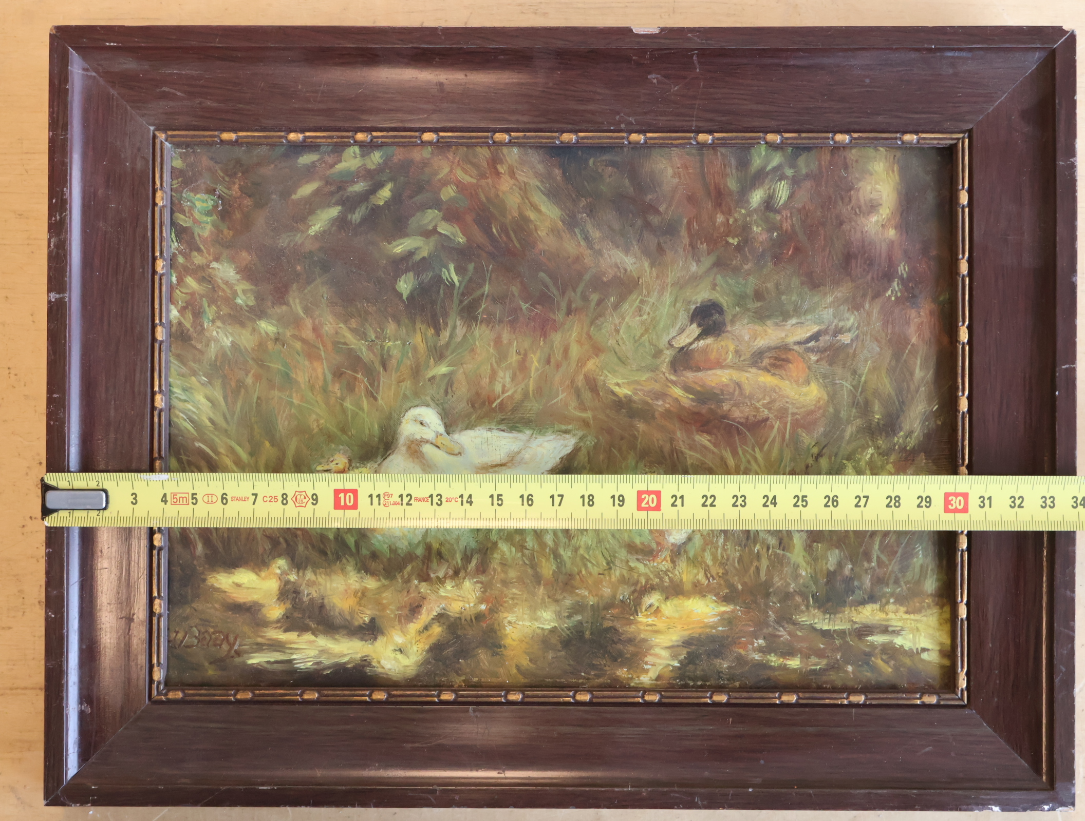 Olieverfschilderij eenden met Kuikens – foto 7 – kavel bij GSD Auctions, Zoeterwoude