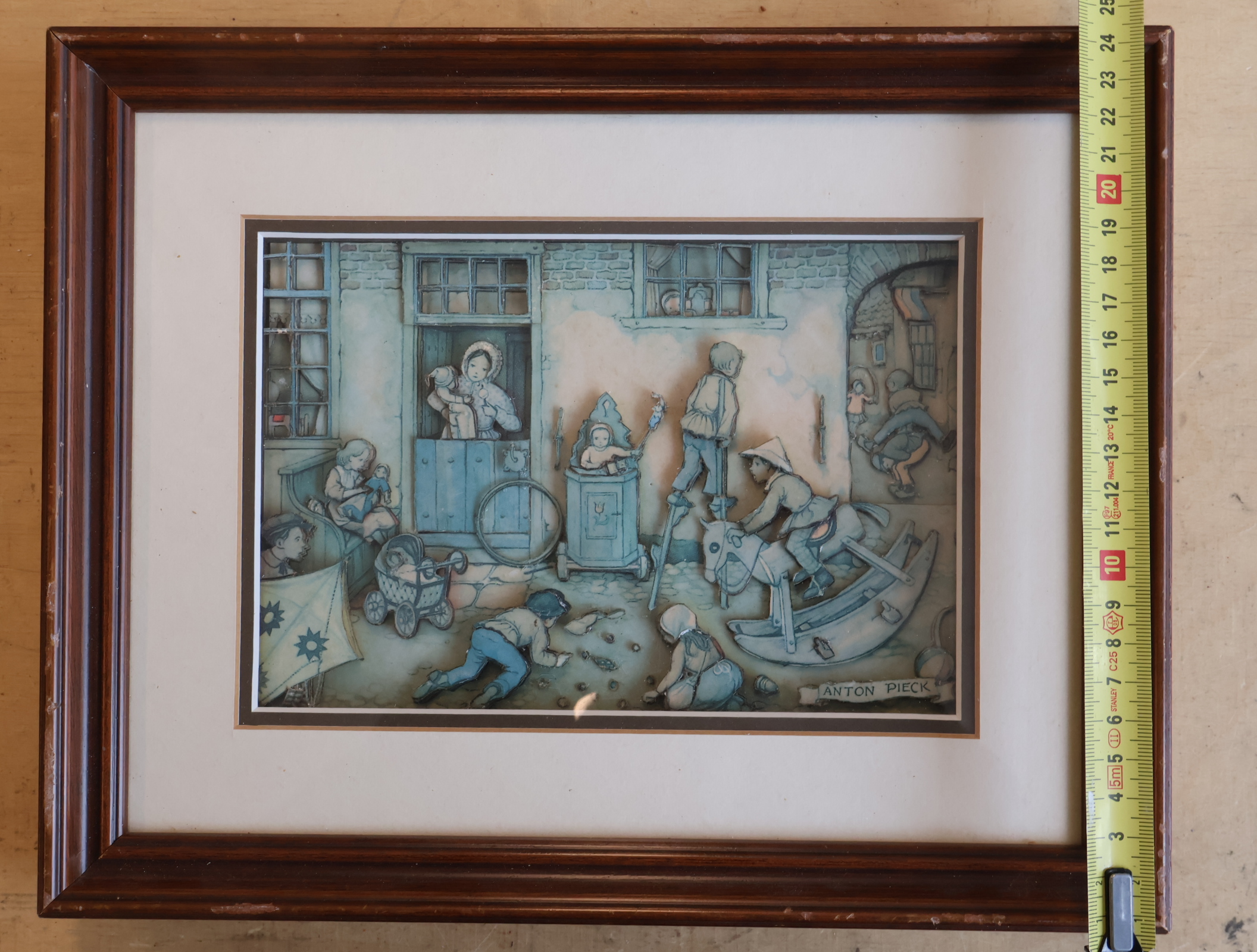 Anton Pieck 3D ingelijste print met kinderscène – foto 6 – kavel bij GSD Auctions, Zoeterwoude