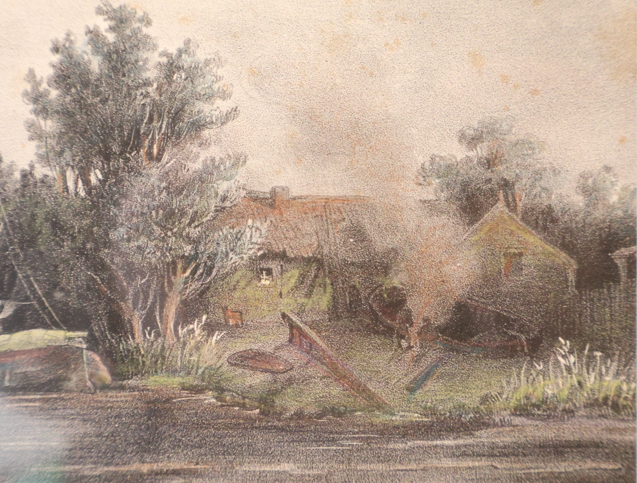 Ingelijste Prent - Rivier aanzicht – foto 4 – kavel bij GSD Auctions, Zoeterwoude