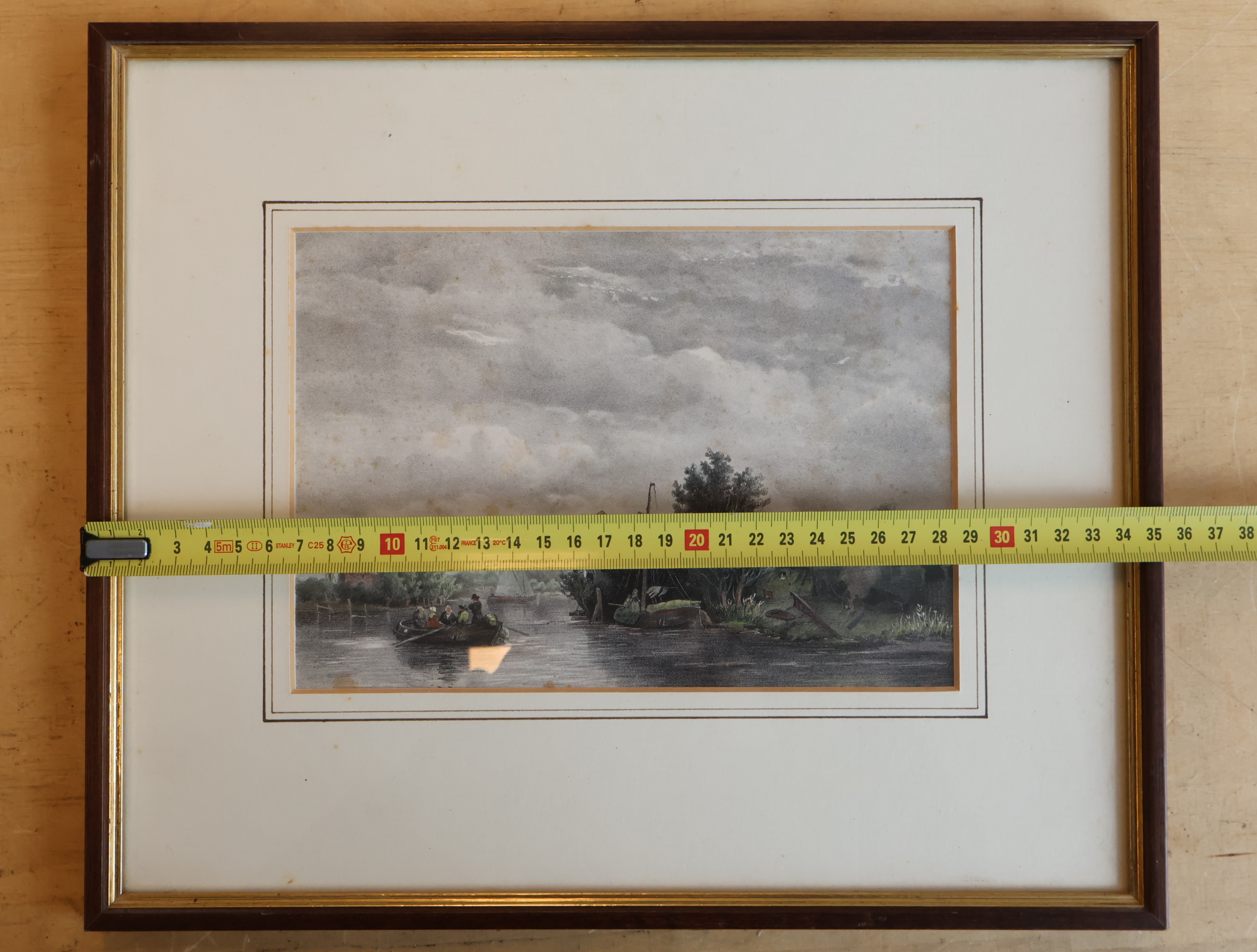 Ingelijste Prent - Rivier aanzicht – foto 7 – kavel bij GSD Auctions, Zoeterwoude