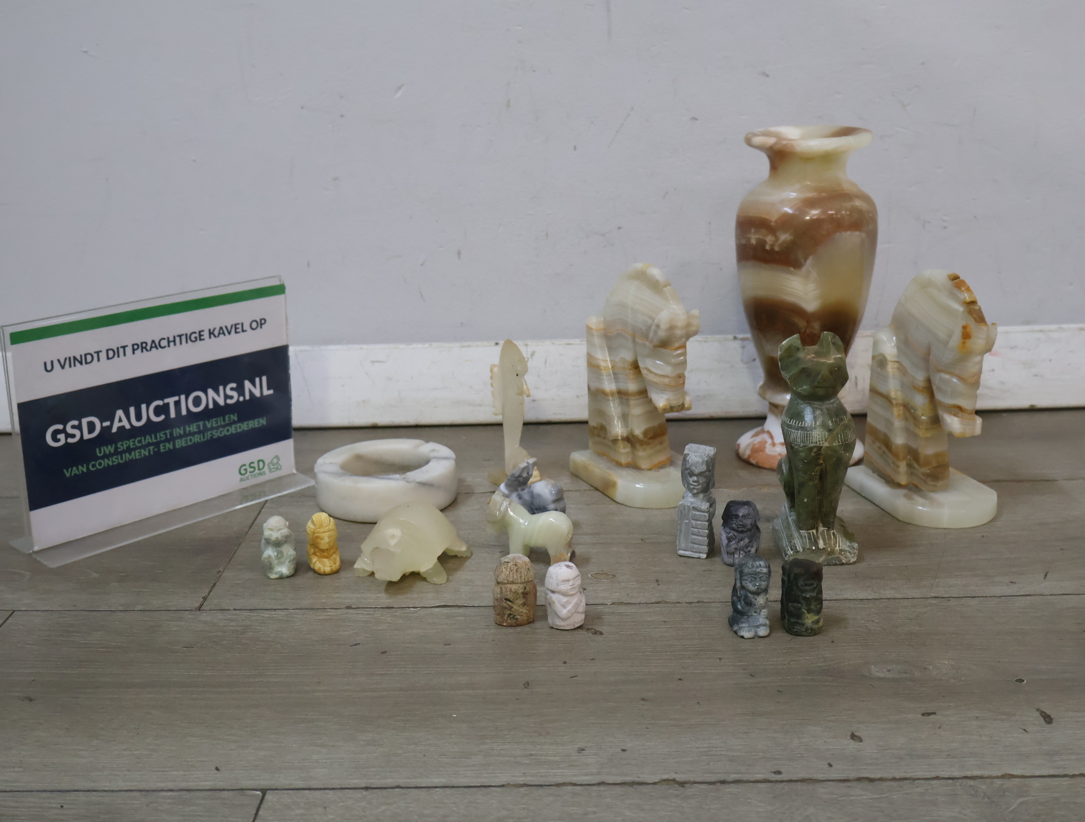 Set decoratieve Marmeren beeldjes – kavel bij GSD Auctions, Zoeterwoude