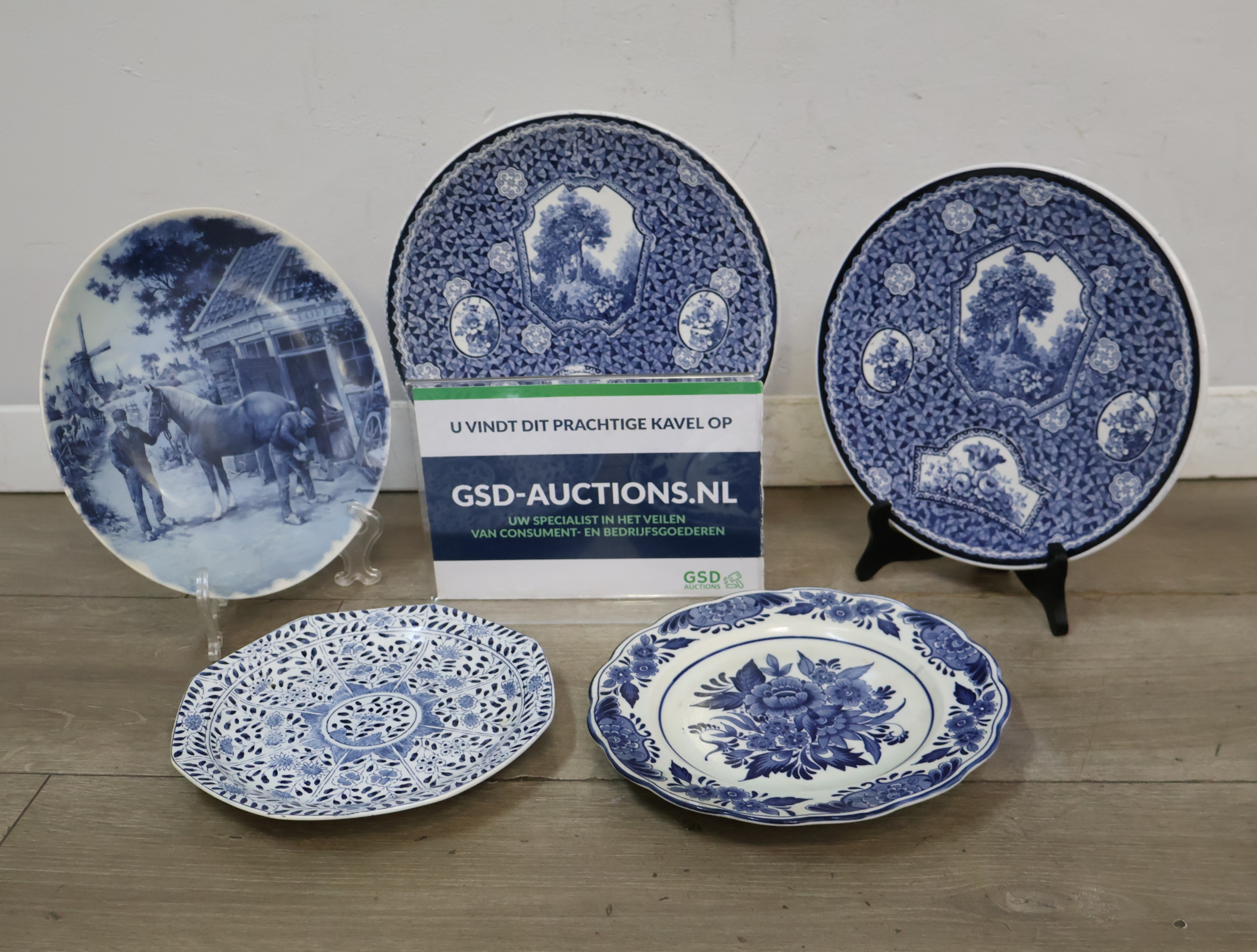 Verzameling Blauw-Wit (Delfts) Aardewerk – kavel bij GSD Auctions, Zoeterwoude