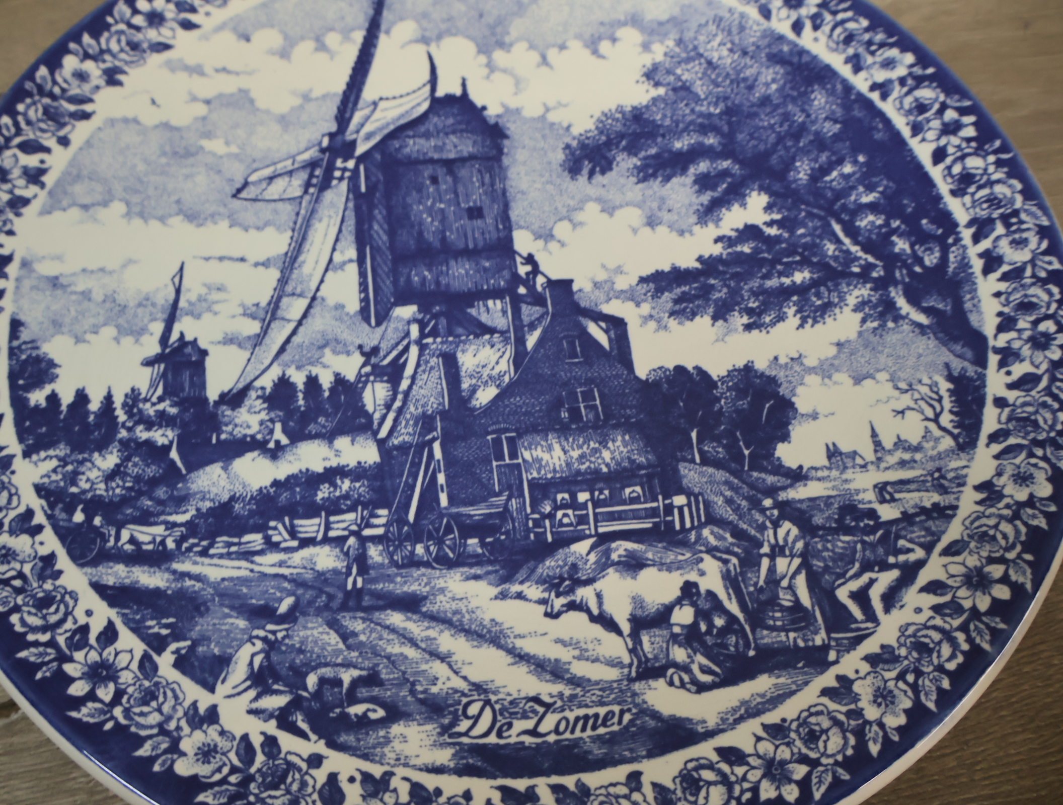 Blauw-wit aardewerk bordenset – foto 5 – kavel bij GSD Auctions, Zoeterwoude