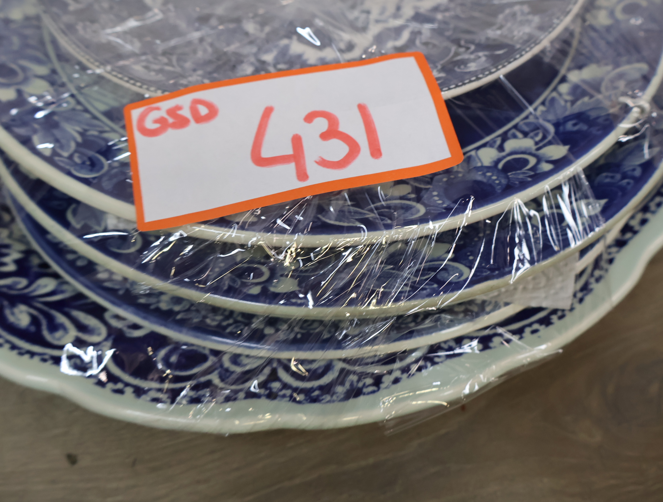 Blauw-wit aardewerk bordenset – foto 30 – kavel bij GSD Auctions, Zoeterwoude