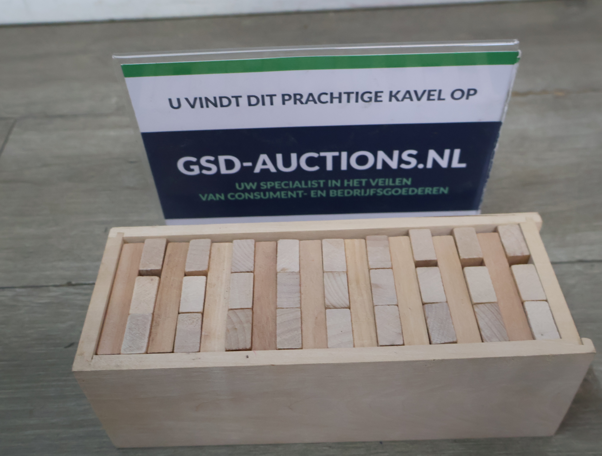Houten Blokken-doos – kavel bij GSD Auctions, Zoeterwoude