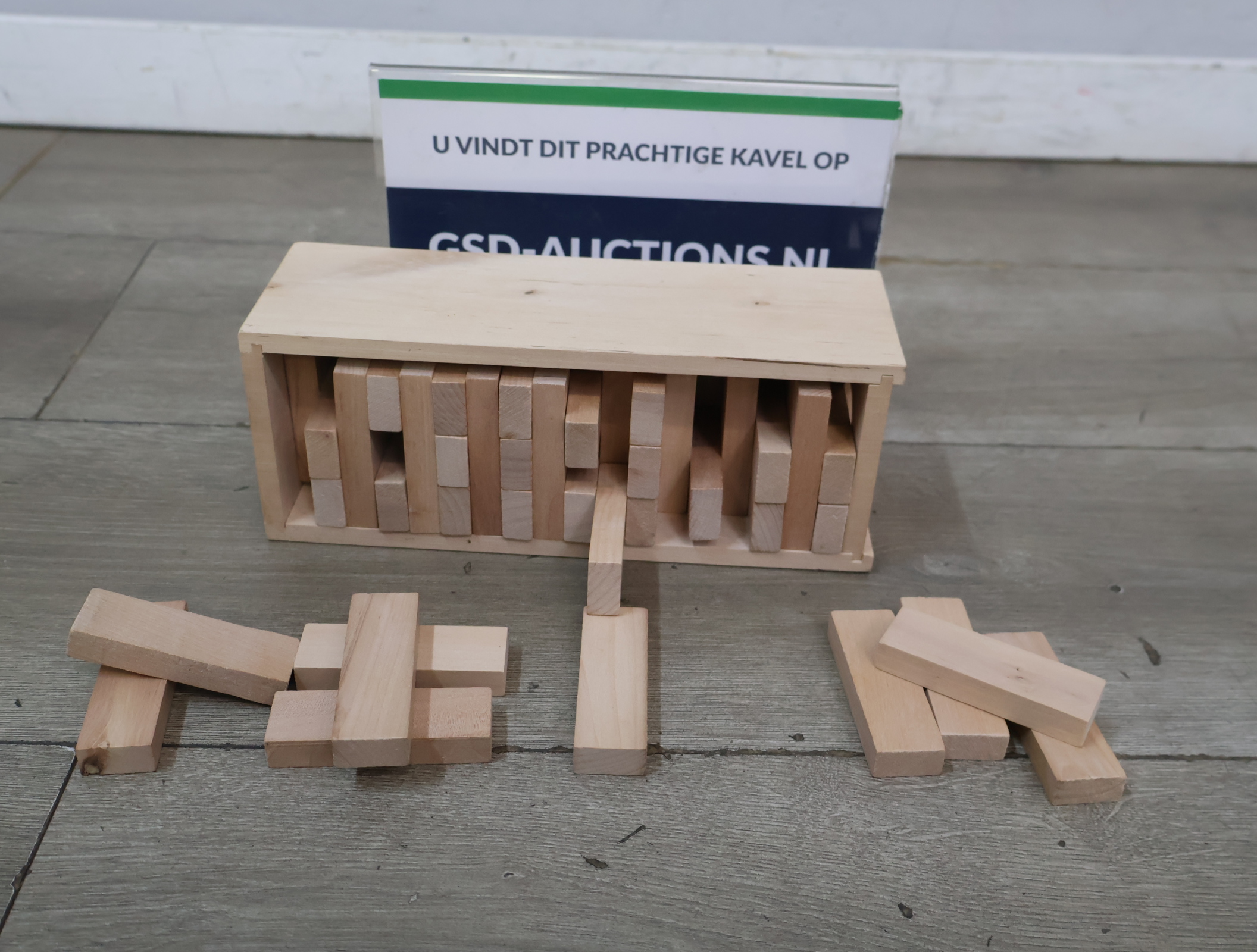 Houten Blokken-doos – foto 2 – kavel bij GSD Auctions, Zoeterwoude