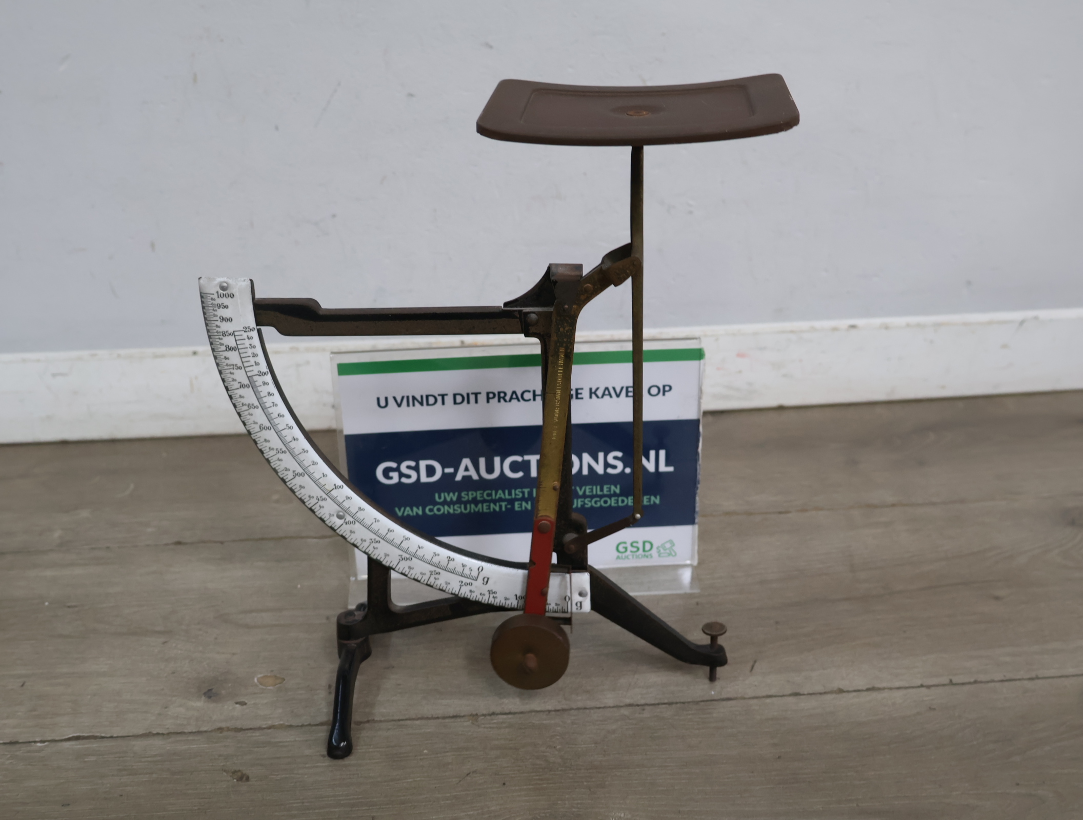 Antieke brievenweegschaal – kavel bij GSD Auctions, Zoeterwoude