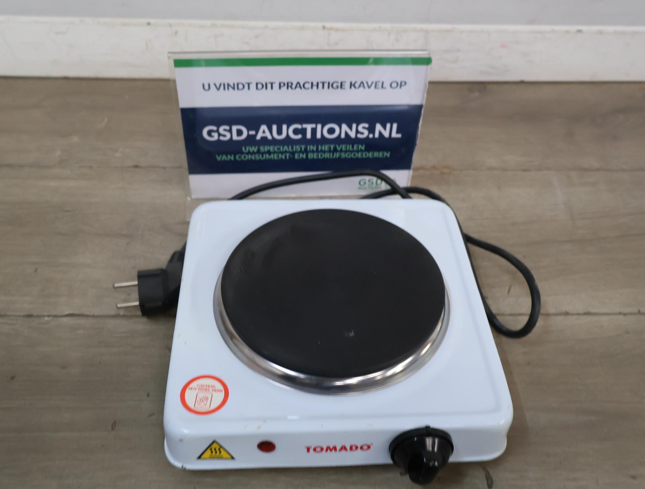 Tomado elektrische kookplaat enkel – foto 2 – kavel bij GSD Auctions, Zoeterwoude