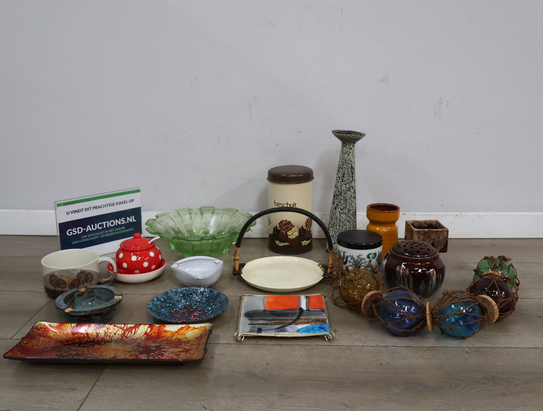 Diverse vintage keramiek - Jaren '60 – kavel bij GSD Auctions, Zoeterwoude