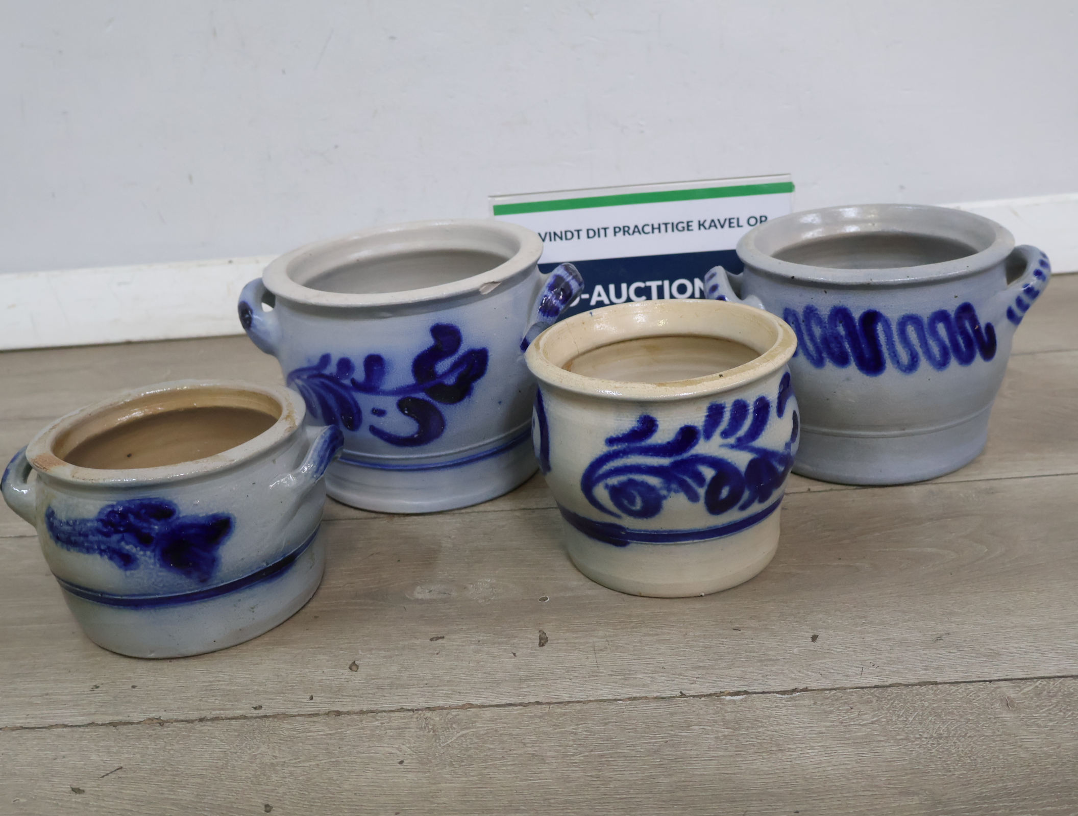 Set van vier Keulse Potten – kavel bij GSD Auctions, Zoeterwoude