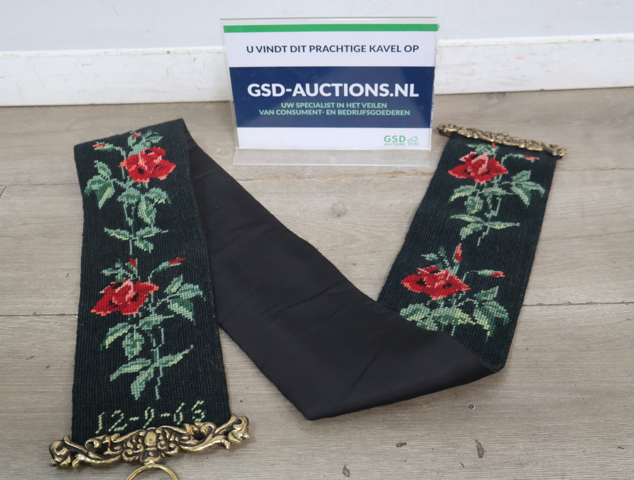 Geborduurde Schellekoord – kavel bij GSD Auctions, Zoeterwoude