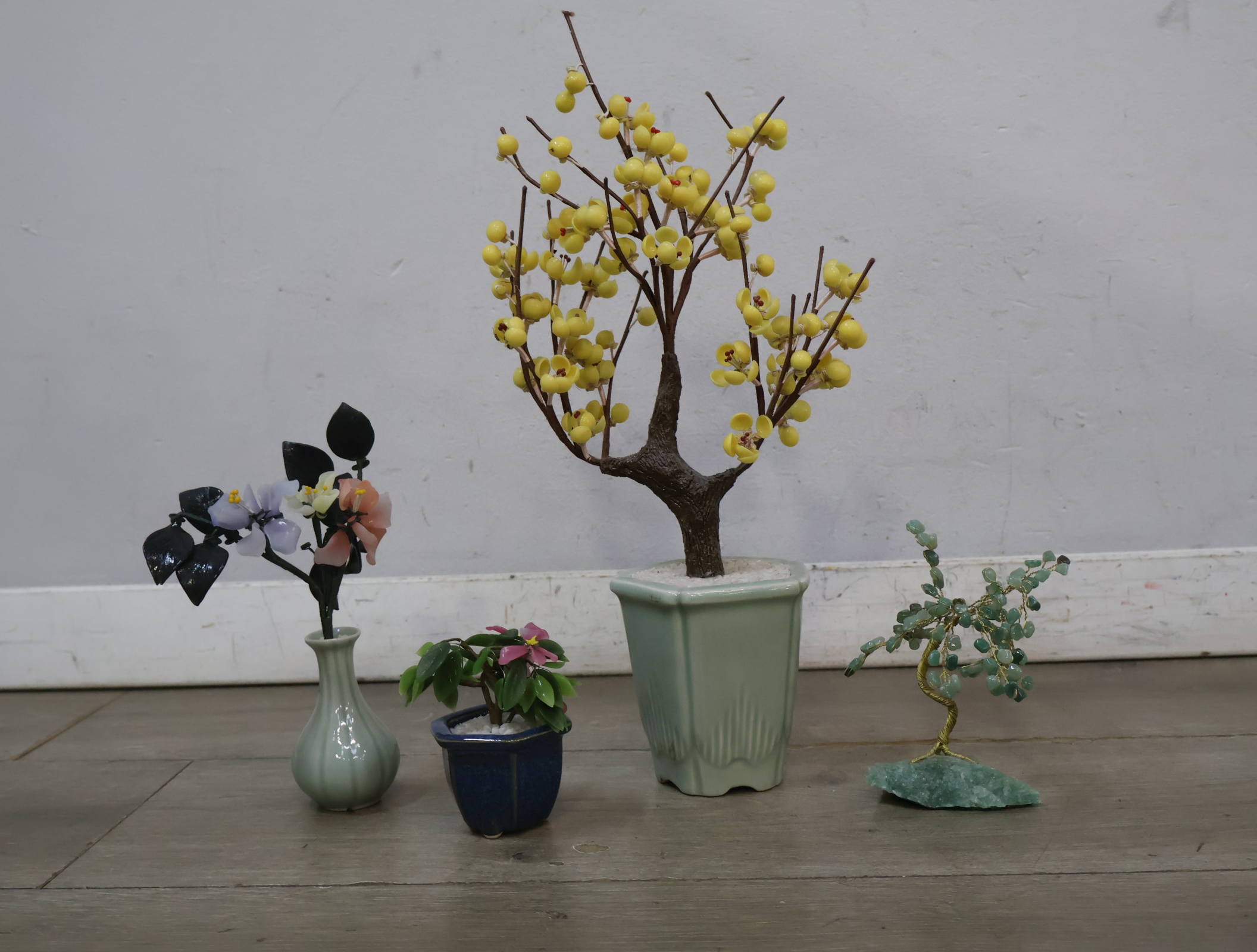 Set van 4 decoratieve kunstplanten in vazen – foto 4 – kavel bij GSD Auctions, Zoeterwoude