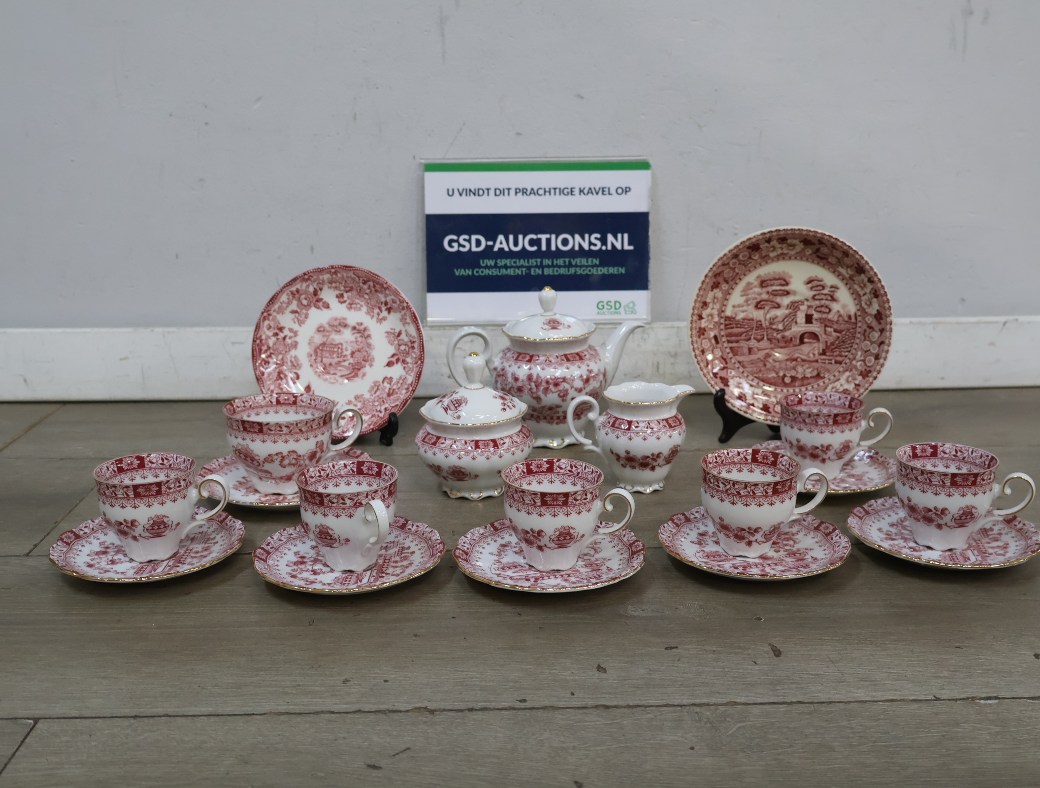 Verzameling Rood-Wit servies – foto 2 – kavel bij GSD Auctions, Zoeterwoude