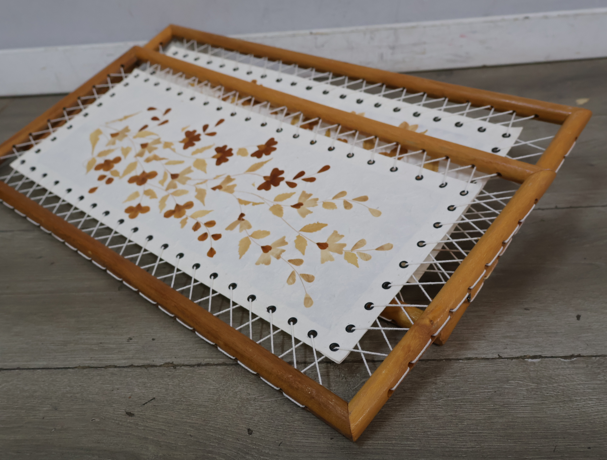 Set van 2 ingelijste gedroogde bloemen in houten frame – foto 14 – kavel bij GSD Auctions, Zoeterwoude