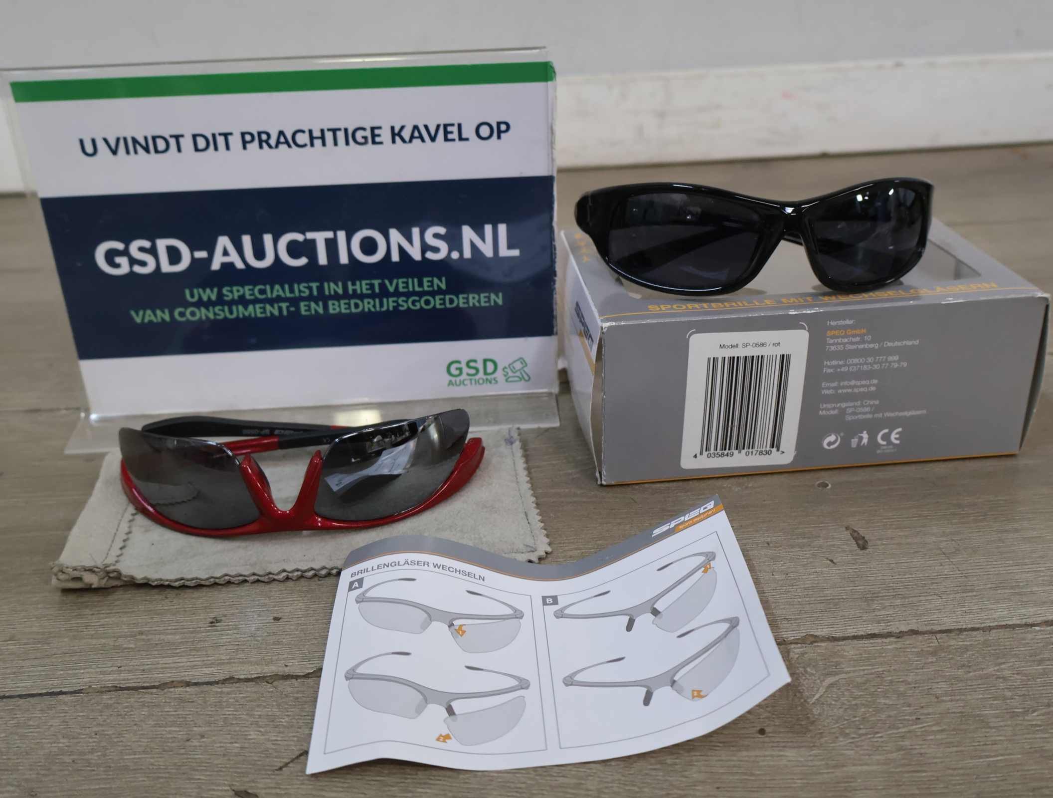 2 sportbrillen met verwisselbare glazen – foto 2 – kavel bij GSD Auctions, Zoeterwoude