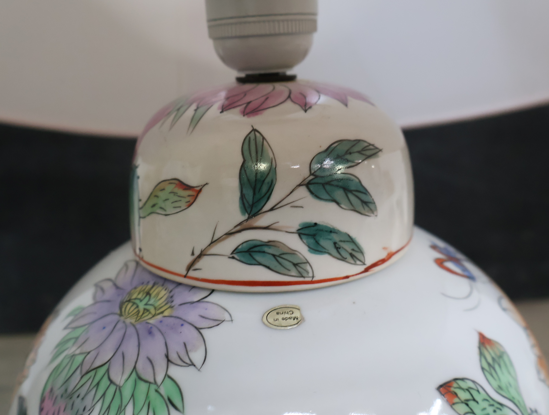 Oosterse Porseleinen Tafellamp – foto 12 – kavel bij GSD Auctions, Zoeterwoude