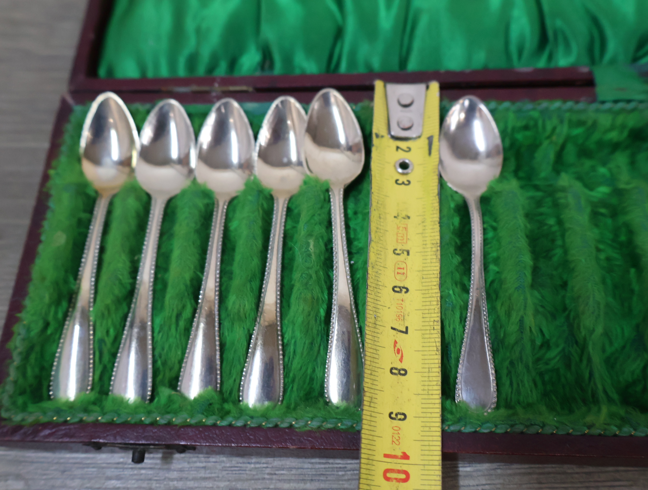 Set van 12 Verzilverde vintage lepels – foto 7 – kavel bij GSD Auctions, Zoeterwoude