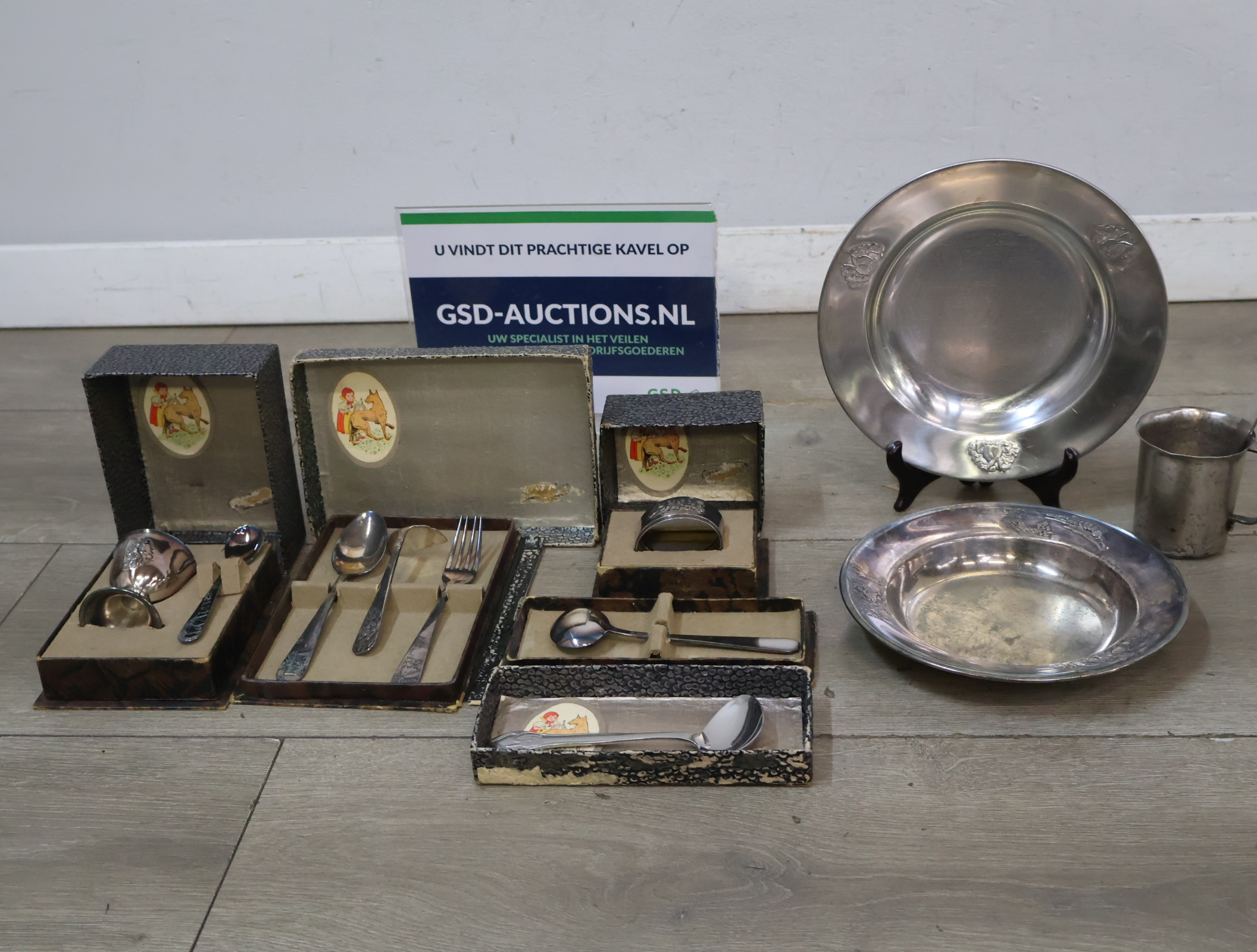 Vintage Verzilverde bestek-en serviessets – kavel bij GSD Auctions, Zoeterwoude