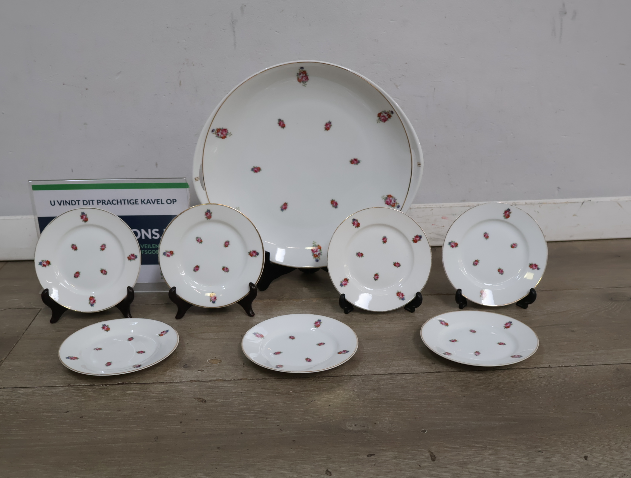 Porseleinen Servies, Gebakstel – kavel bij GSD Auctions, Zoeterwoude