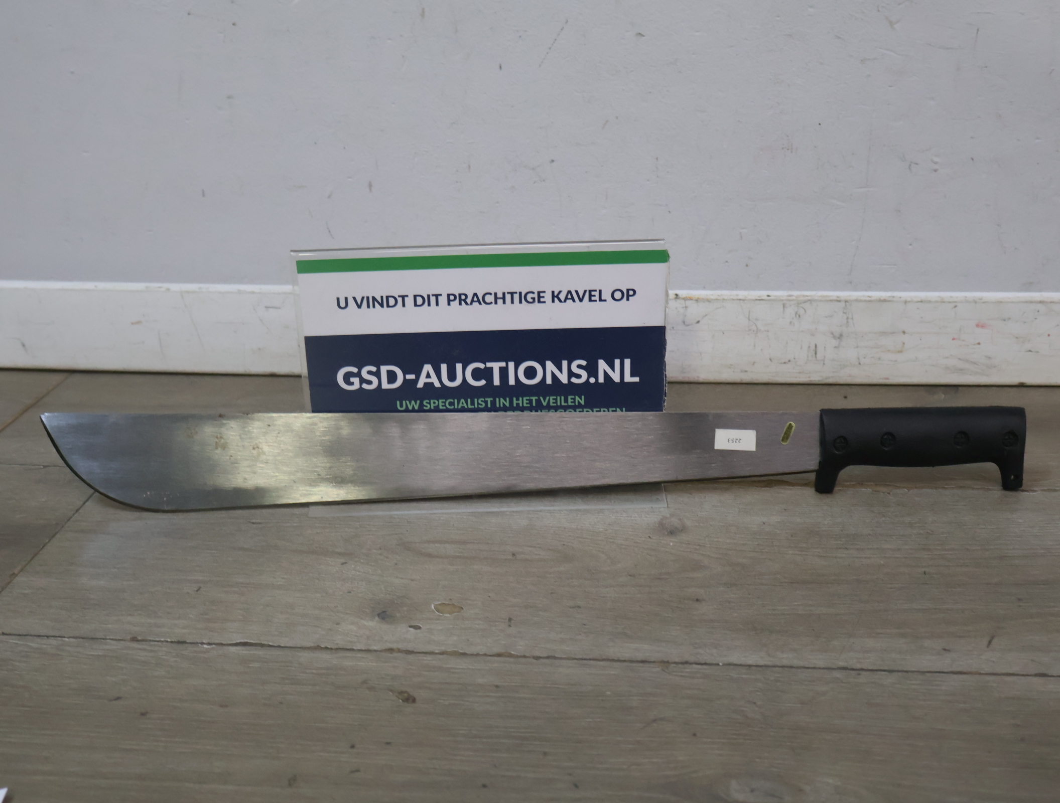 Lang mes met zwart handvat – foto 2 – kavel bij GSD Auctions, Zoeterwoude
