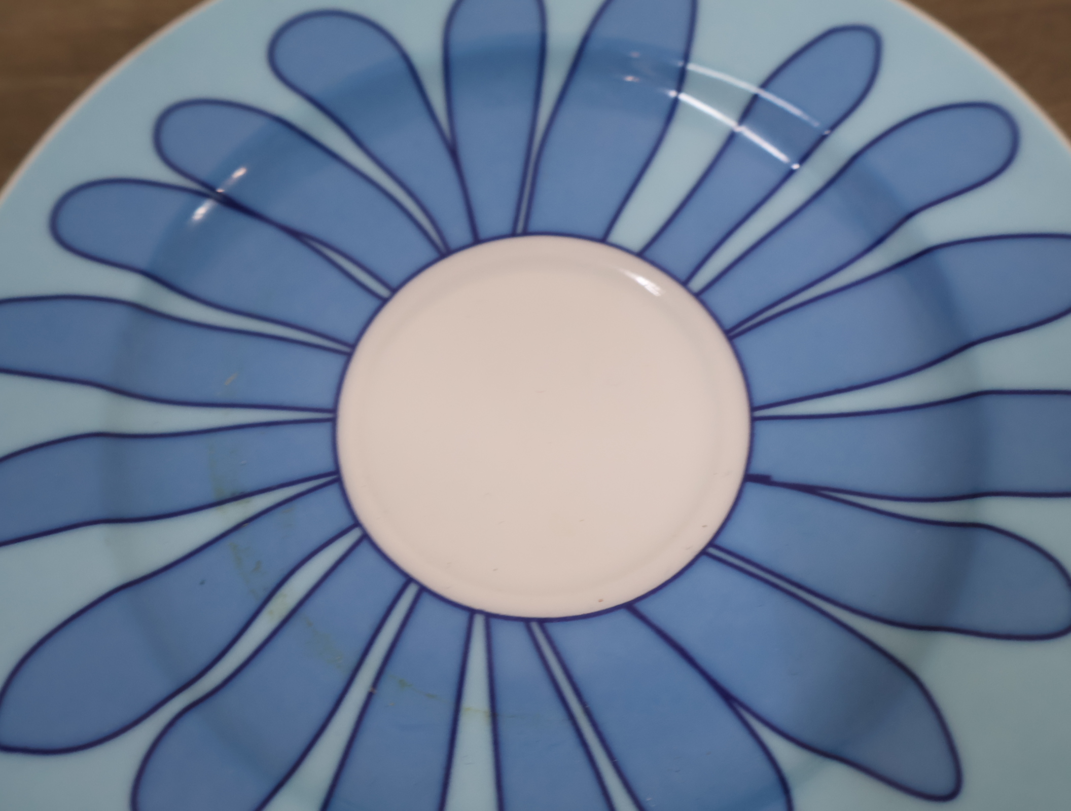 Set van 6 blauw-witte kop en schotels met bloemmotief – foto 14 – kavel bij GSD Auctions, Zoeterwoude