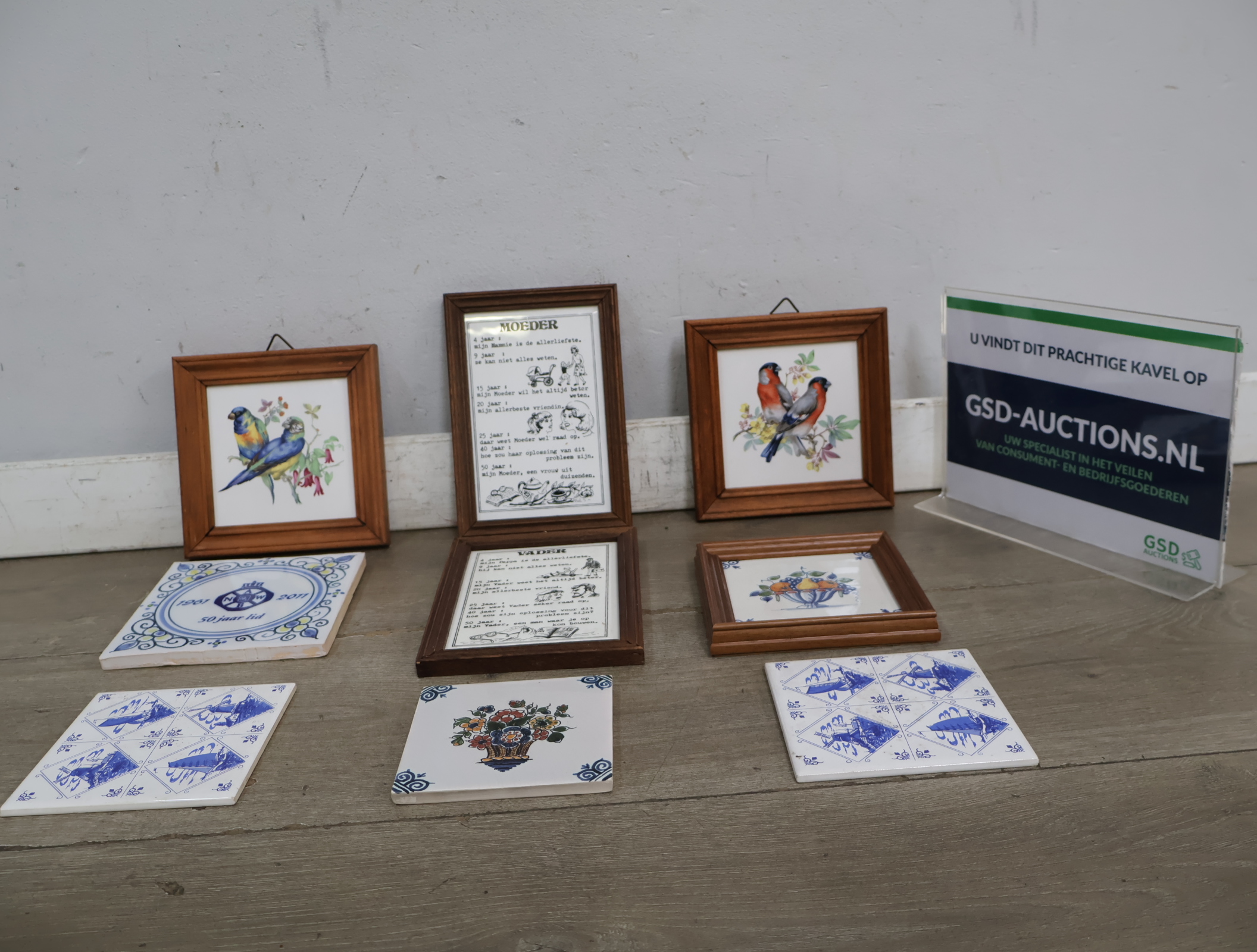 Verzameling Tegels – foto 2 – kavel bij GSD Auctions, Zoeterwoude