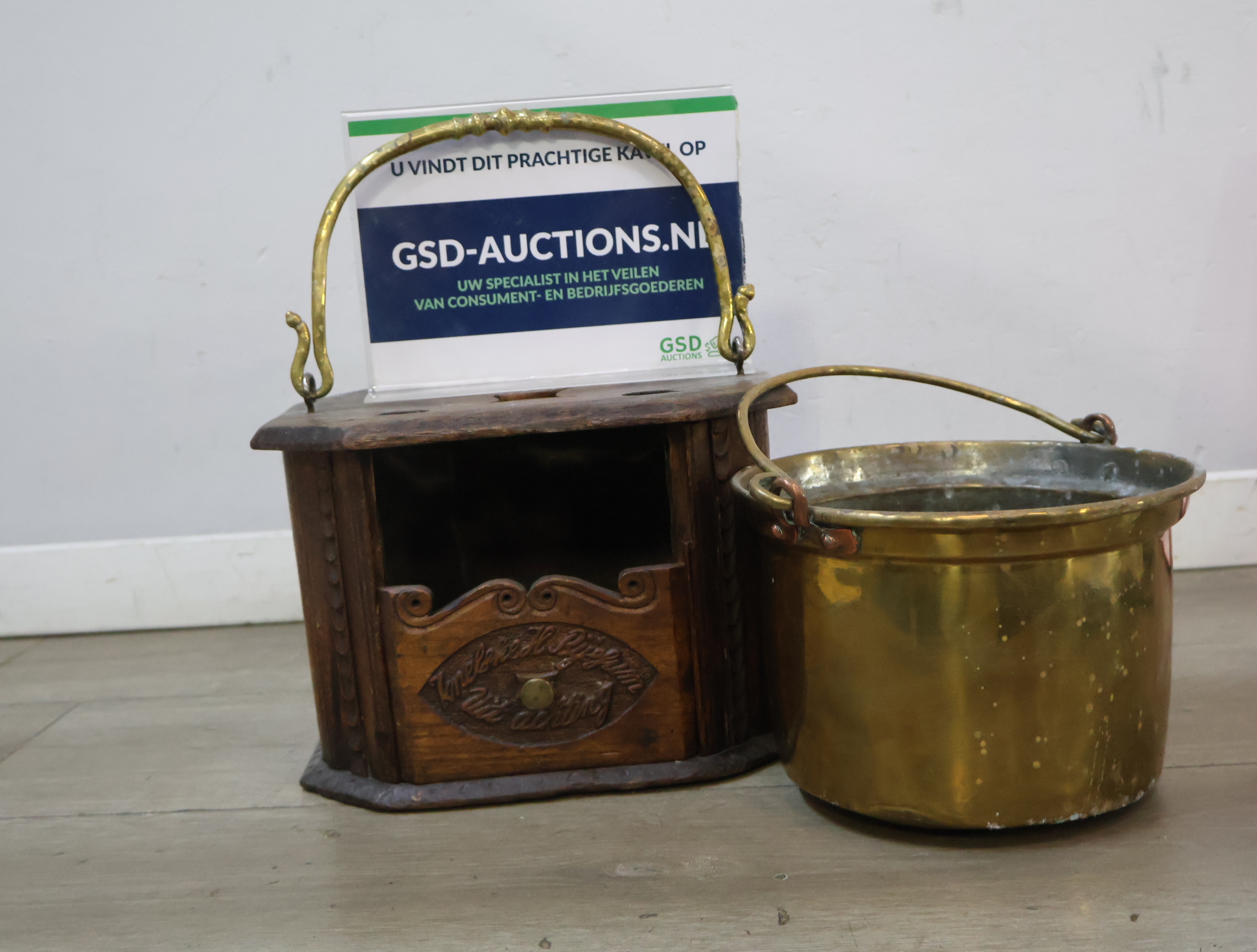 Messing ketel en Stoof – foto 2 – kavel bij GSD Auctions, Zoeterwoude