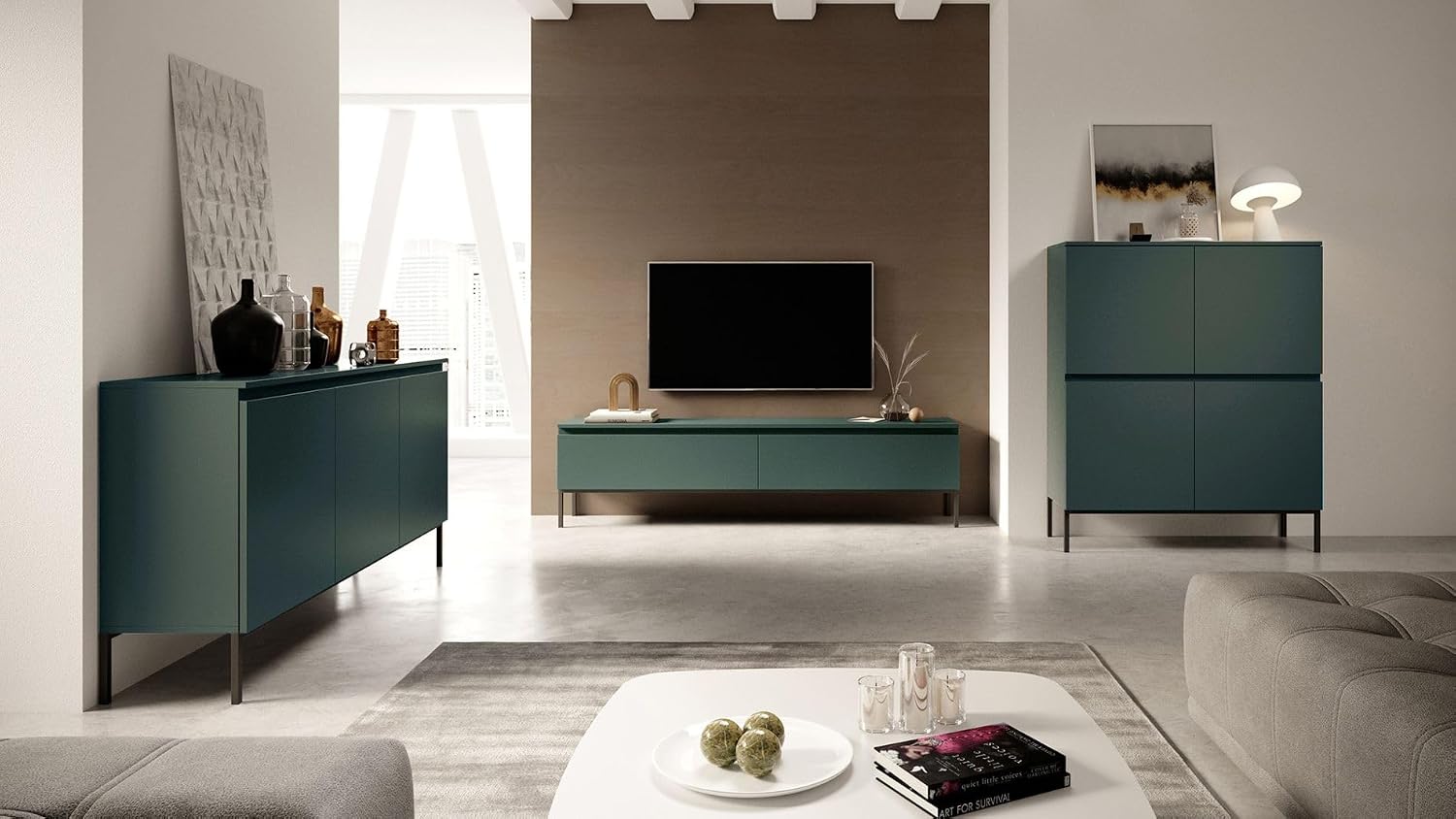 Selsey Bemmi Dressoir 150 cm in Donkergroen – foto 4 – kavel bij GSD Auctions, Zoeterwoude