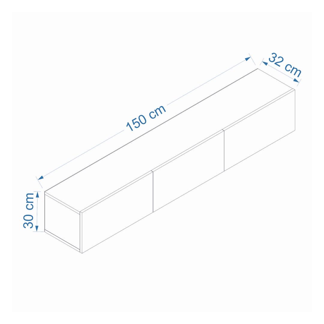 TV Stand West - White – foto 4 – kavel bij GSD Auctions, Zoeterwoude