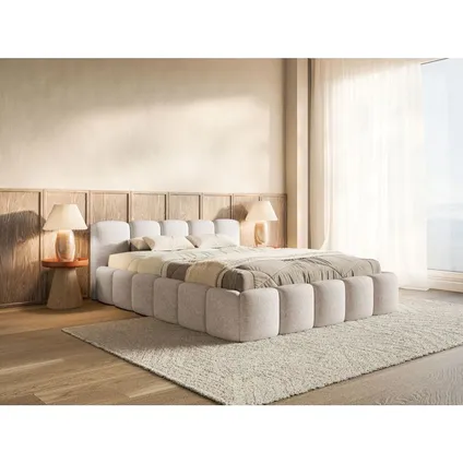 Selsey - Gestoffeerd Bed Cloudy Low - Lichtbeige 140x200 – foto 3 – kavel bij GSD Auctions, Zoeterwoude