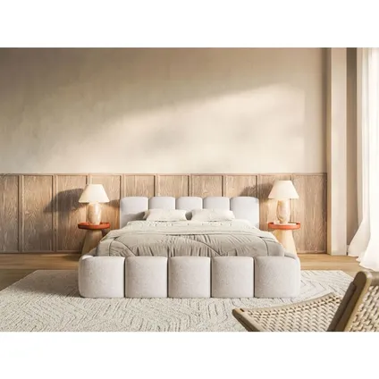 Selsey - Gestoffeerd Bed Cloudy Low - Lichtbeige 140x200 – foto 2 – kavel bij GSD Auctions, Zoeterwoude