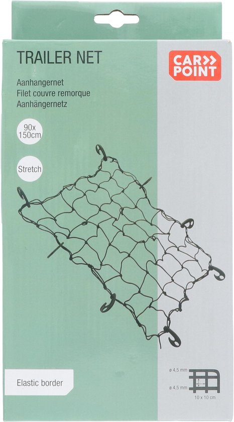 Carpoint Aanhangernet –Aanhangwagennet -Elastisch -90x150cm – foto 2 – kavel bij GSD Auctions, Zoeterwoude