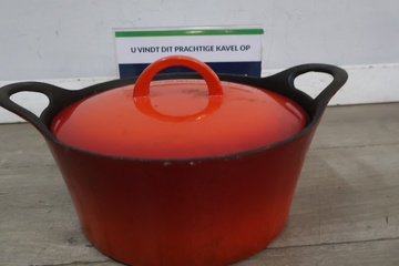 Afbeelding van Gietijzeren braadpan met deksel