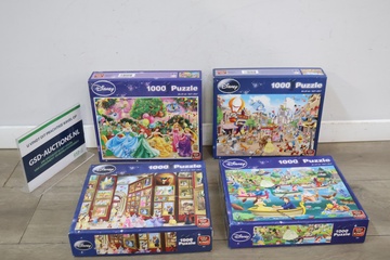 Afbeelding van Set van vier Disney legpuzzels 1000 stukjes''