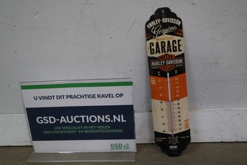 Afbeelding van Harley-Davidson metalen wand thermometer