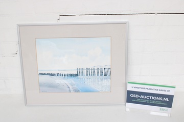 Afbeelding van Ingelijste print van kustlandschap - Gerrit Neven