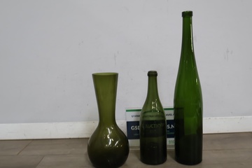 Afbeelding van Set van 3 Groene Vazen
