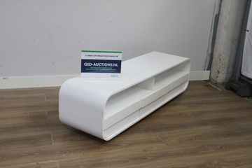 Afbeelding van Wit modern tv-meubel met laden