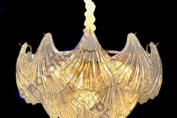 Image of Plafondlamp met schelpen (nieuwe)