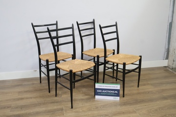 Afbeelding van Set of 4 Chiavari Spinetto dining chairs - Vintage Jaren '50